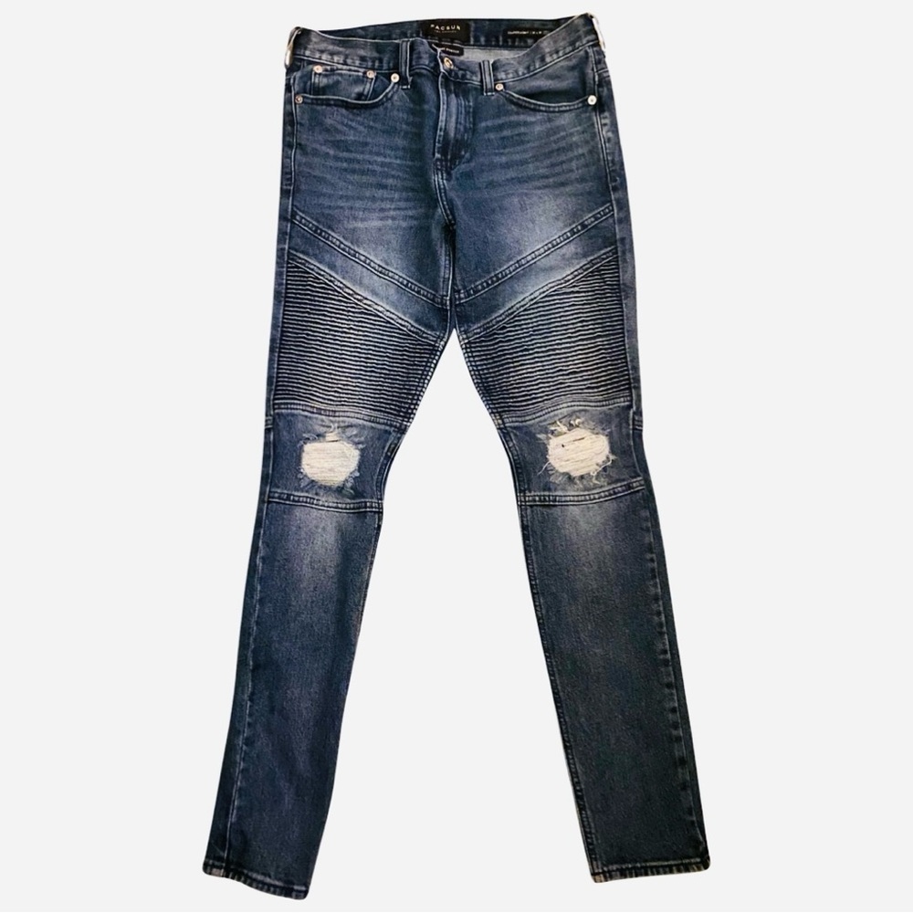 PAC Sun Men’s Jeans 30x30 Stacked Skinny Distressed Torn